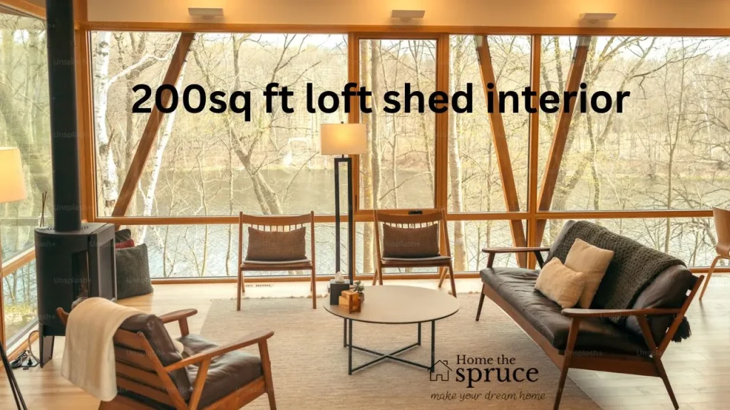 200sq ft loft shed interior