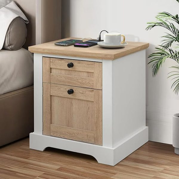 Autumn 1 Drawer Nightstand with Charging Station