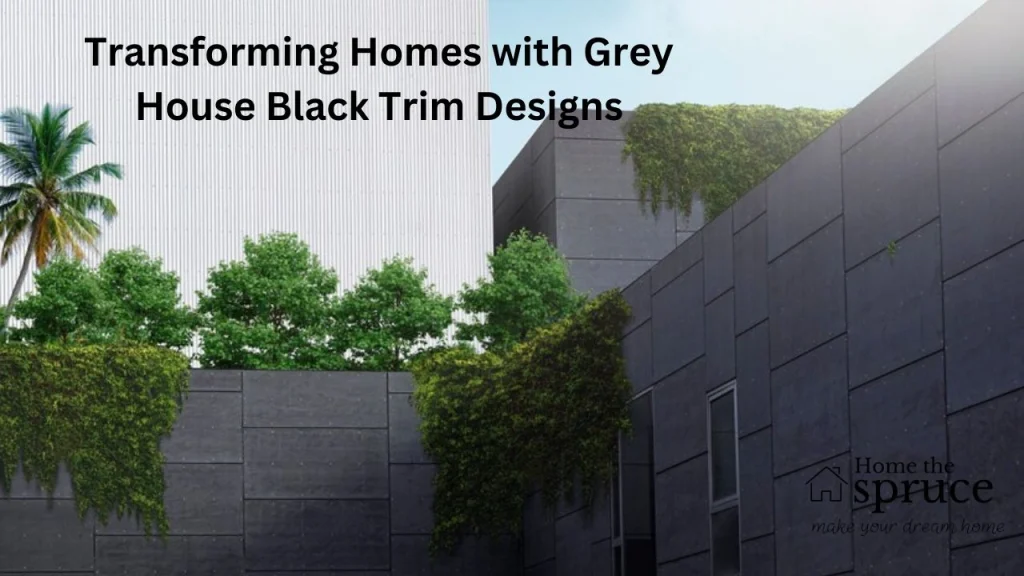 Grey House Black Trim Designs