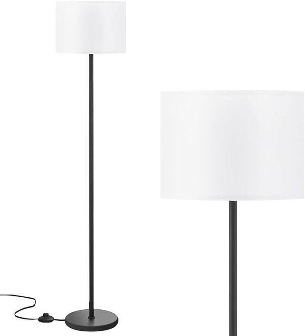 Modern Floor Lamp Simple Design with White Shade