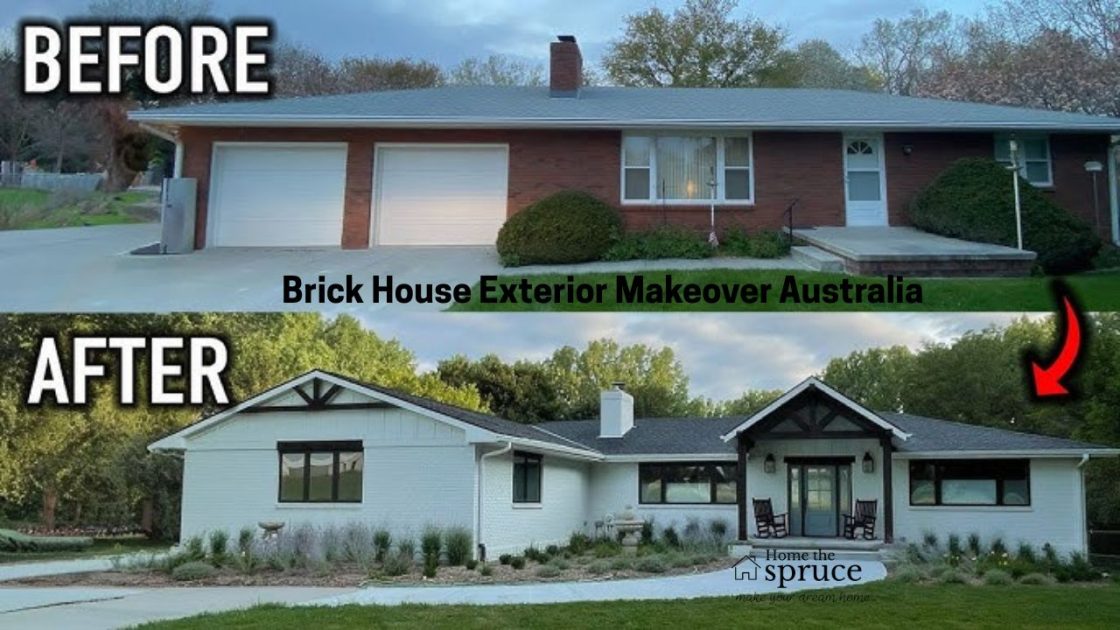 Before and After Brick House Exterior Makeover Australia – Transform Your Home Today