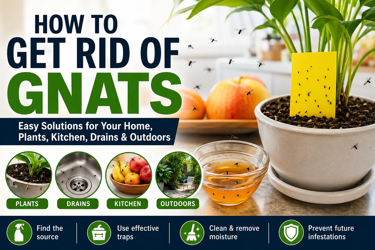 how to get rid of gnats
